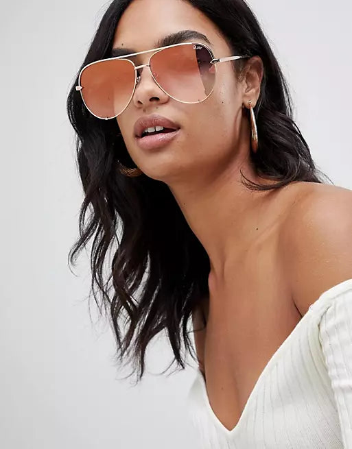 Rose gold quay deals sunglasses