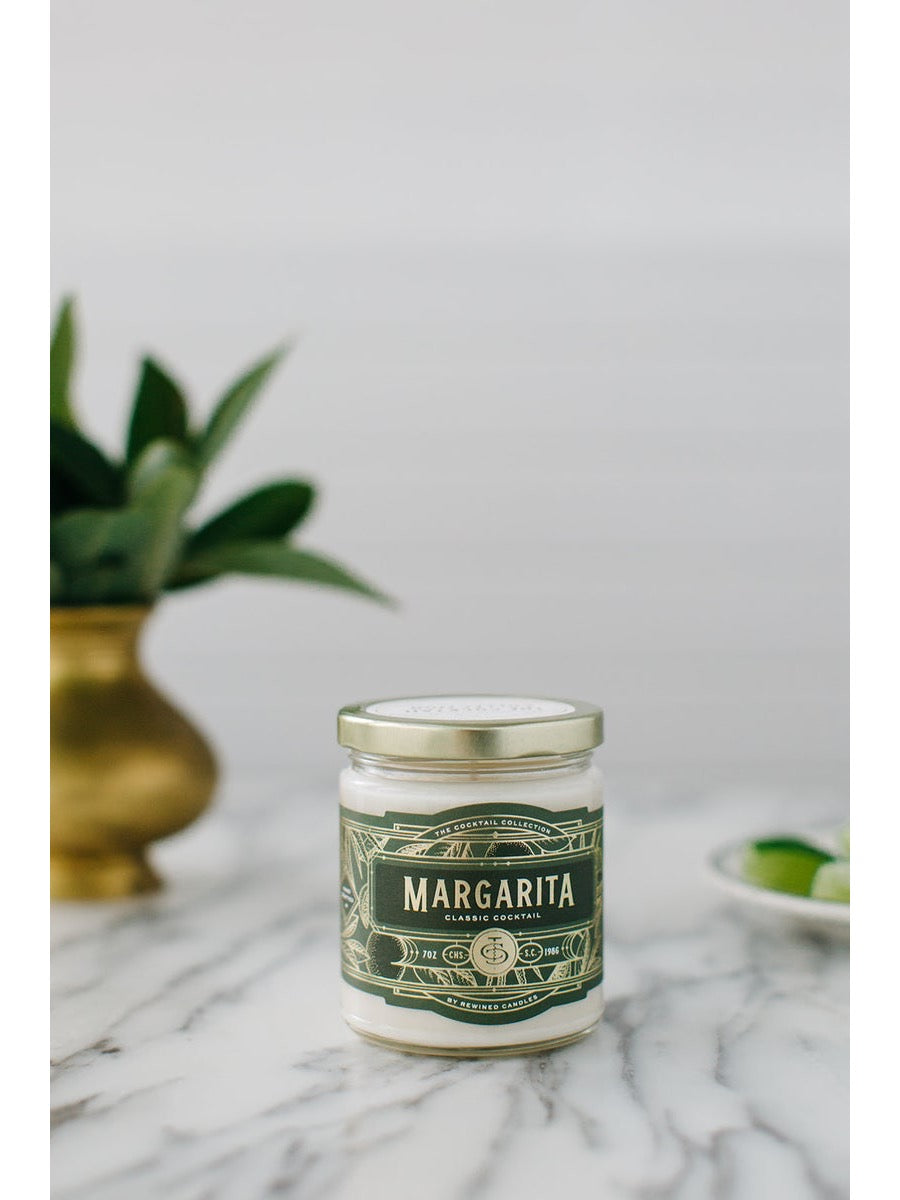 Rewined Cocktail Collection Margarita Candle 7 oz Leaf in Creek